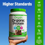 Orgain Organic Vegan Protein Powder, Creamy Chocolate Fudge