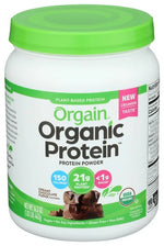 Orgain Organic Vegan Protein Powder, Creamy Chocolate Fudge