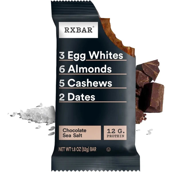 RXBAR Protein Bars, Protein Snack, Snack Bars, Chocolate Sea Salt, 22oz Box (10 Count)