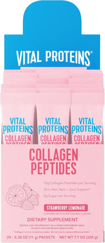 Vital Proteins Collagen Powder,Strawberry Lemonade Flavor, 20 Ct
